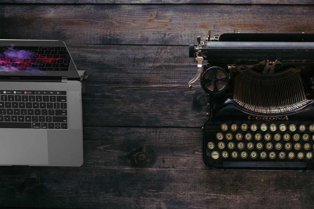 typing versus typewriter